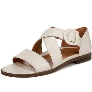 Vionic Pacifica Cream Leather Sandals NWOT